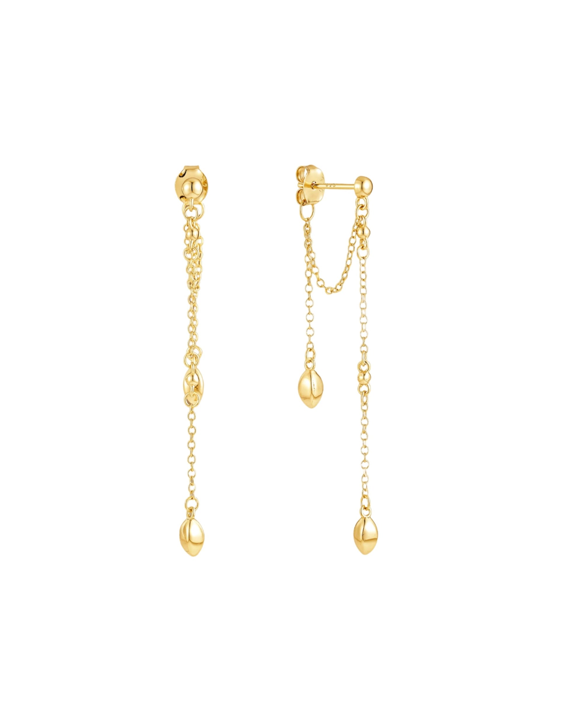 18k Gold Vermeil Drop Earrings