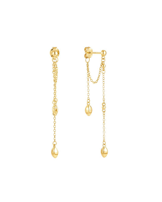 18k Gold Vermeil Drop Earrings