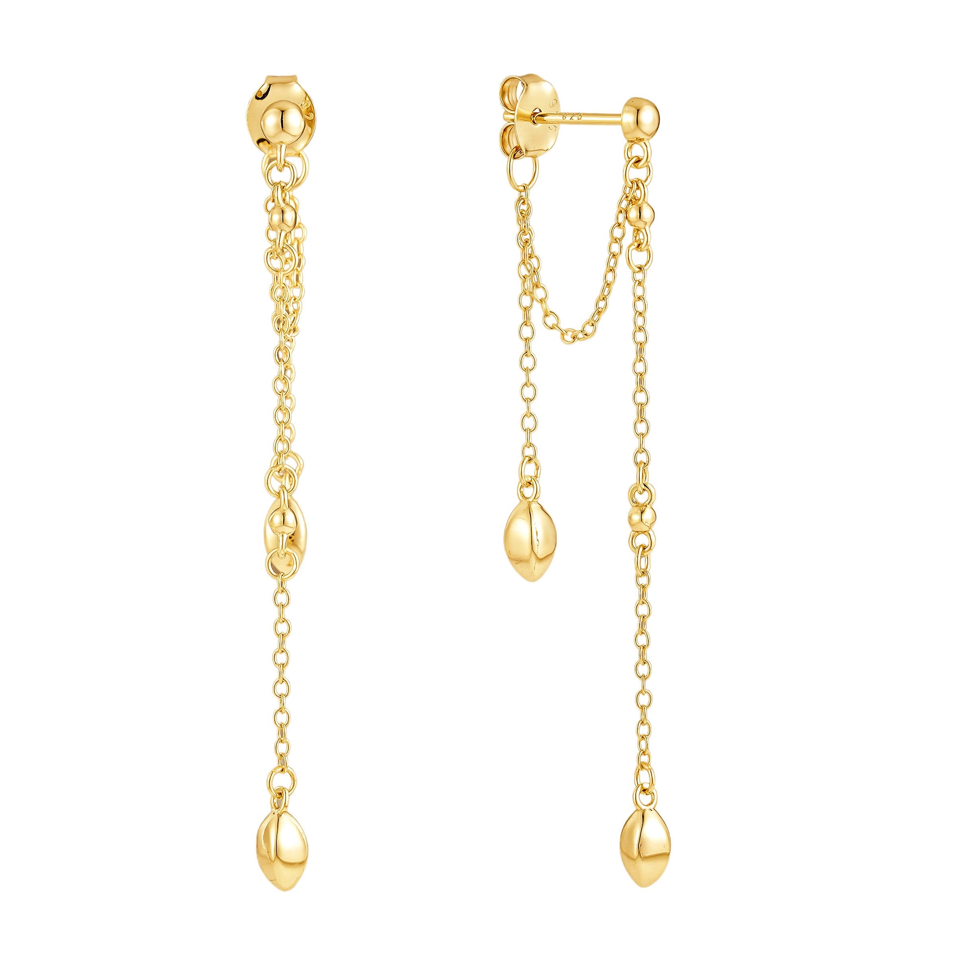18k gold vermeil hoop earrings minimalist style hypoallergenic