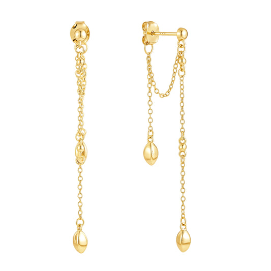 18k gold vermeil hoop earrings minimalist style hypoallergenic
